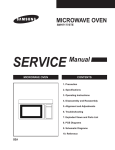 MICROWAVE OVEN SERVICE Manual