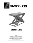 E-SERIES LIFTS - Advance Lifts, Inc.