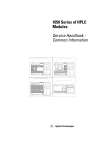 1050 Series of HPLC Modules Service Handbook