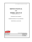 SERVICE MANUAL MODEL SSP-571-D