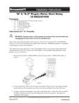 “A” & “A-2” Plug-In Motor Start Relay 12-862203-000