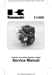 FJ100D 4-stroke air-cooled gasoline engine Service Manual