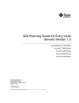 Site Planning Guide for Entry-Level Servers Version 1.3