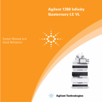 Agilent 1260 Infinity Quaternary LC VL System Manual