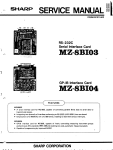 SHARP SERVICE MANUAL - The Sharp MZ