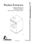 Washer-Extractor Troubleshooting Manual