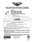Gas/Propane Furnace Mobile Home Manual