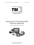PortaCount Plus Model 8020 Technical Addendum