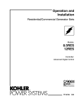 Kohler 8.5 & 12RES Operation/Installation