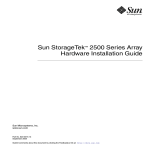Sun StorageTek 2500 Series Array Hardware Installation Guide