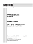 PARTS & SERVICE MANUAL SWEEP STAR 60 GAS