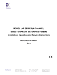 DIRECT CURRENT METERING SYSTEMS