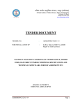 TENDER DOCUMENT