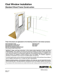 Clad Window Installation