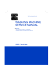 WASHING MACHINE SERVICE MANUAL