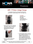 Voltage Change, GRP, TP, T Motor