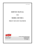 SERVICE MANUAL MODEL SSP-350-X