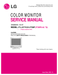 COLOR MONITOR SERVICE MANUAL