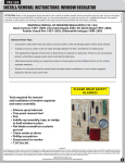 INSTALL/REMOVAL INSTRUCTIONS: WINDOW REGULATOR