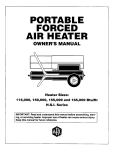 PORTABLE FORCED AIR HEATER