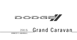 2015 Dodge Grand Caravan Owner`s Manual