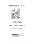 911 Series Operators Manual - Pacetech