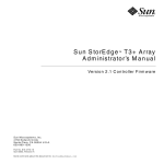 Sun StorEdge T3+ Array Administrator`s Manual, Version 2.1