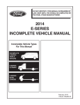 2014 E-Series Incomplete Vehicle Manual (February