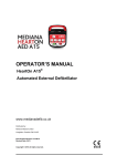 Mediana A15 Operator`s Manual