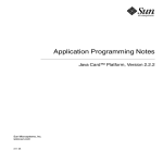 Application Programming Notes