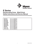 E-Series (shaft drive) Pump Manual