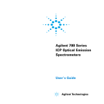 700 Series ICP Optical Emission Spectrometers User`s Guide