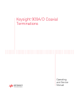 Keysight 909A/D Coaxial Terminations