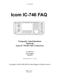 Icom IC-746 FAQ