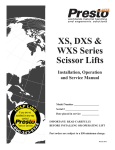 XS, DXS & WXS Series Scissor Lifts Installation
