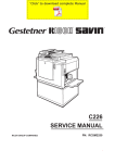 SERVICE MANUAL C226 - service-repair