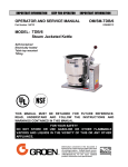 OPERATOR AND SERVICE MANUAL OM/SM-TDB