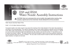 ES5 and ES10 Water Nozzle Assembly Instructions