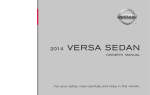 2014 Nissan Versa Sedan N17 (L02B) Owner`s Manual