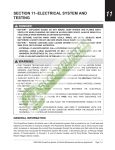 section 11–electrical system and testing