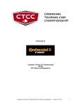 CTCC 2012 Rules and Regulations