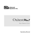 Oxitest Operating Manual