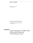 16700B/16702B Logic Analysis System and 16701B Expansion