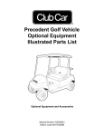 Precedent Golf Vehicle Optional Equipment Illustrated