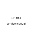 SP-014 service manual