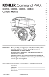 KOHLER 277cc Owners Manual