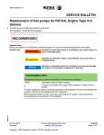 SERVICE BULLETIN Replacement of fuel pumps for ROTAX