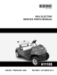 RXV ELECTRIC SERVICE PARTS MANUAL