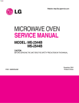 MICROWAVE OVEN SERVICE MANUAL