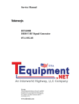 RTX100B ISDB-T RF Signal Generator Service Manual
